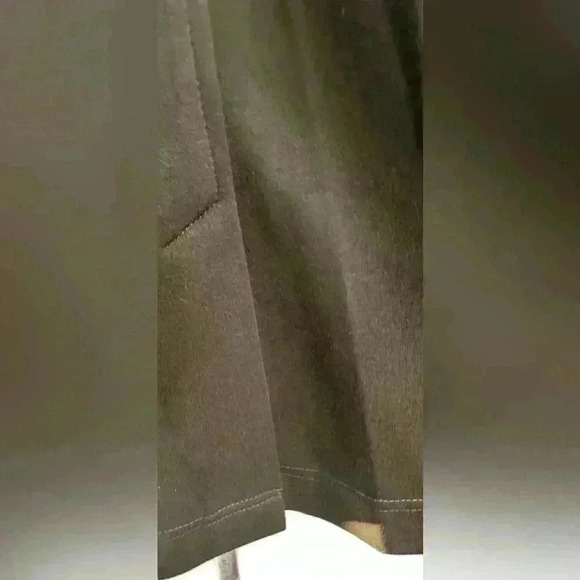 Olive Green Plus Size XXL Double-Breasted Button Up Blazer - Picture 4 of 11